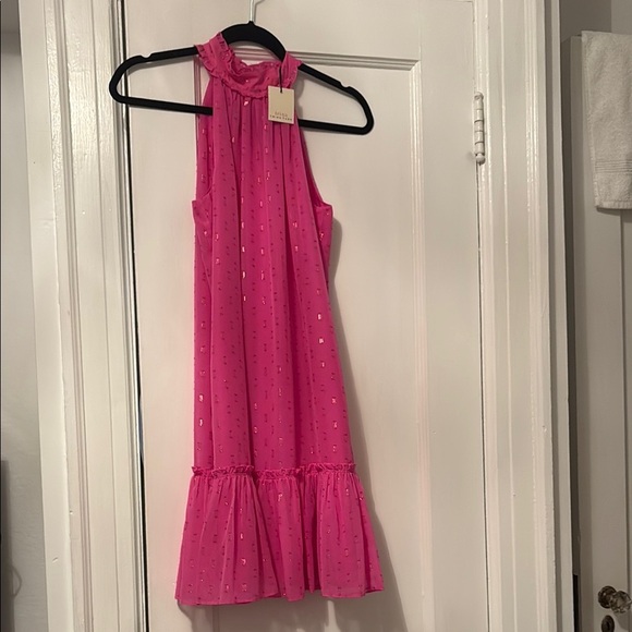 Trina Turk Dresses & Skirts - Trina Turk Pink Ruffled Halter Sundress